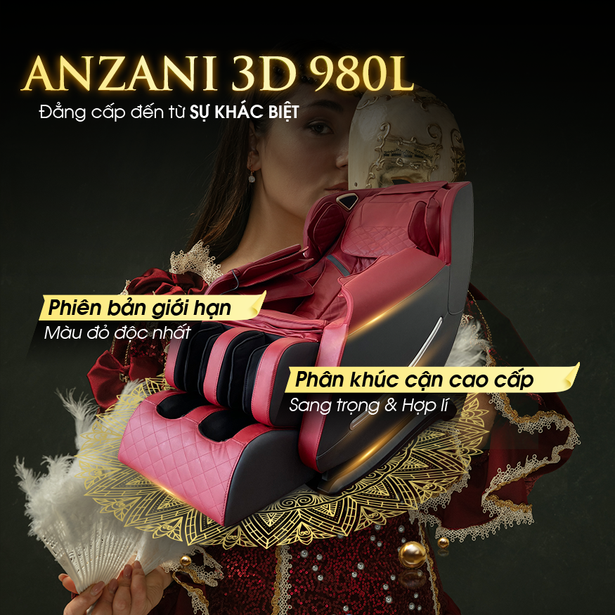 Ghế massage toàn thân Anzani 3D-980L