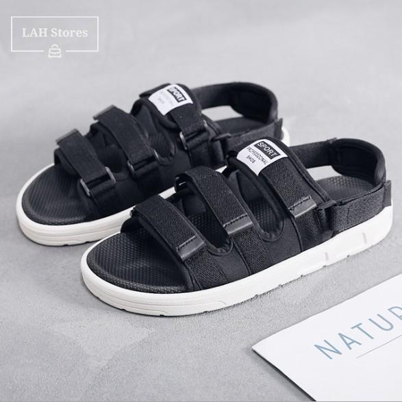 Dép sandal nữ phong cách Unisex LAH STORES. Vải bố siêu chắc chắn. Quai hậu rời siêu chất. DSNU09