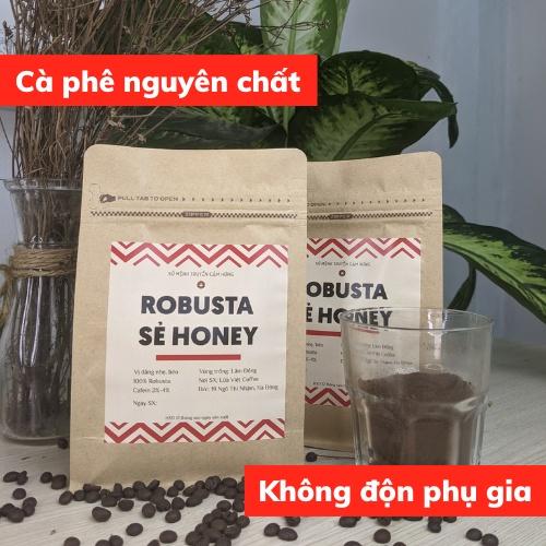 Cà phê rang xay ROBUSTA HONEY pha phin và pha máy vị đậm đà hương thơm ngọt sánh cafe nguyên chất không độn phụ gia