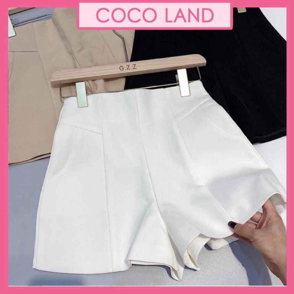 QUẦN SHORT nữ cạp cao chất tuyết mưa ulzzang nữ tính, mầu đen, trắng, be, nâu tây, cocoland