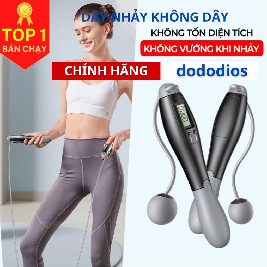 Dây Nhảy Đếm Số Vòng Tự Động, Dây Nhảy Không Dây, 4 Chế Độ, Chống Trượt