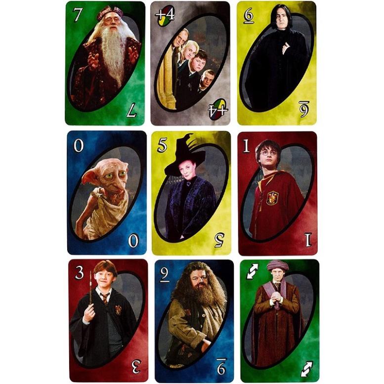 Bộ bài Uno họa tiết Phim Harry Potter độc đáo thú vị vui nhộn Cao Cấp Thẻ Cứng Bóng