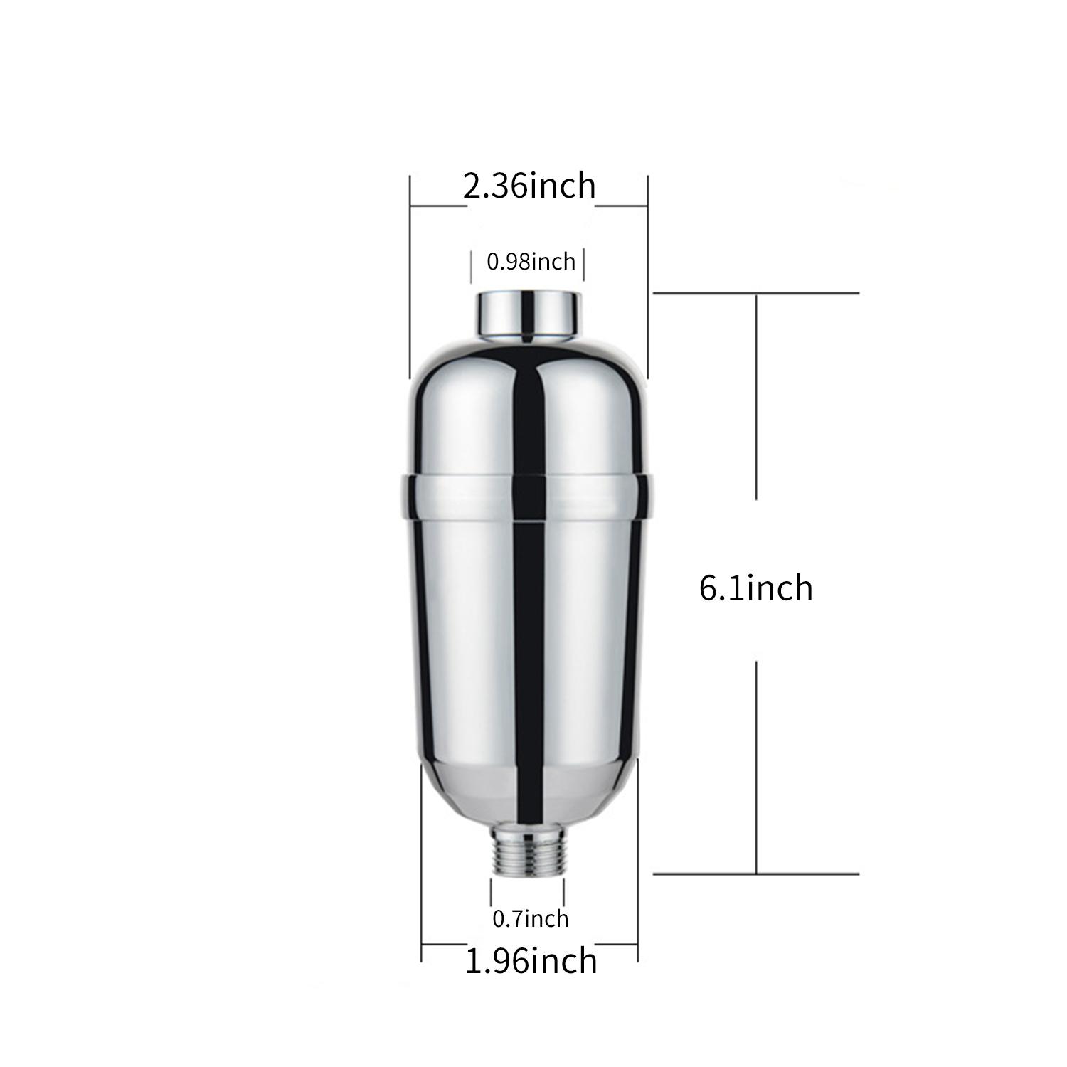 Bộ lọc đầu vòi hoa sen với hộp lọc 15 tầng có thể giúp loại bỏ nhanh chóng clo, kim loại nặng và các chất cặn khác một cách hiệu quả