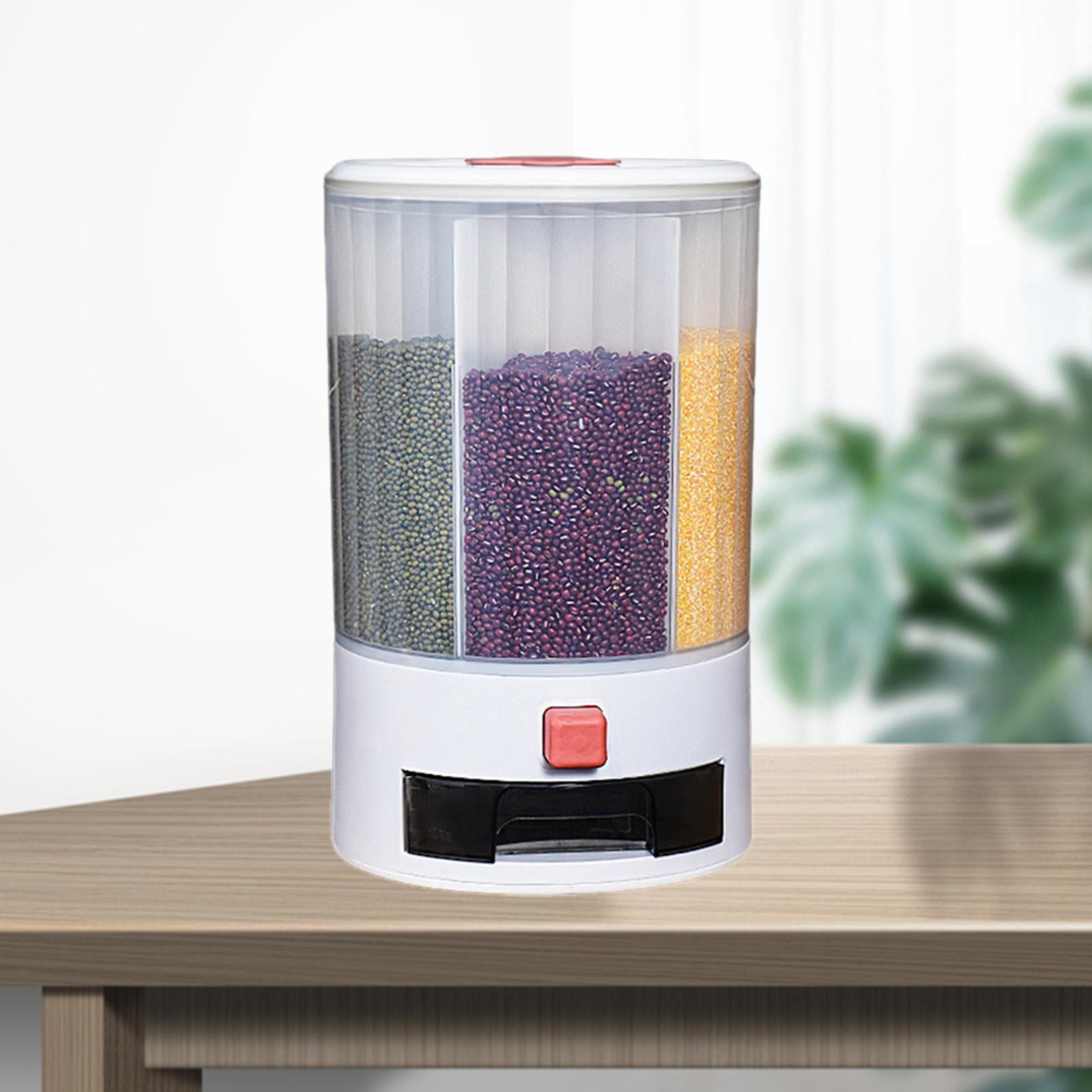 10KG Cereal Bucket Grain Dispenser Rice Dry Food Storage Organizer