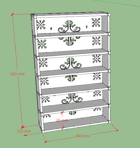 Kệ đựng Sơn Nail 6 Tầng
