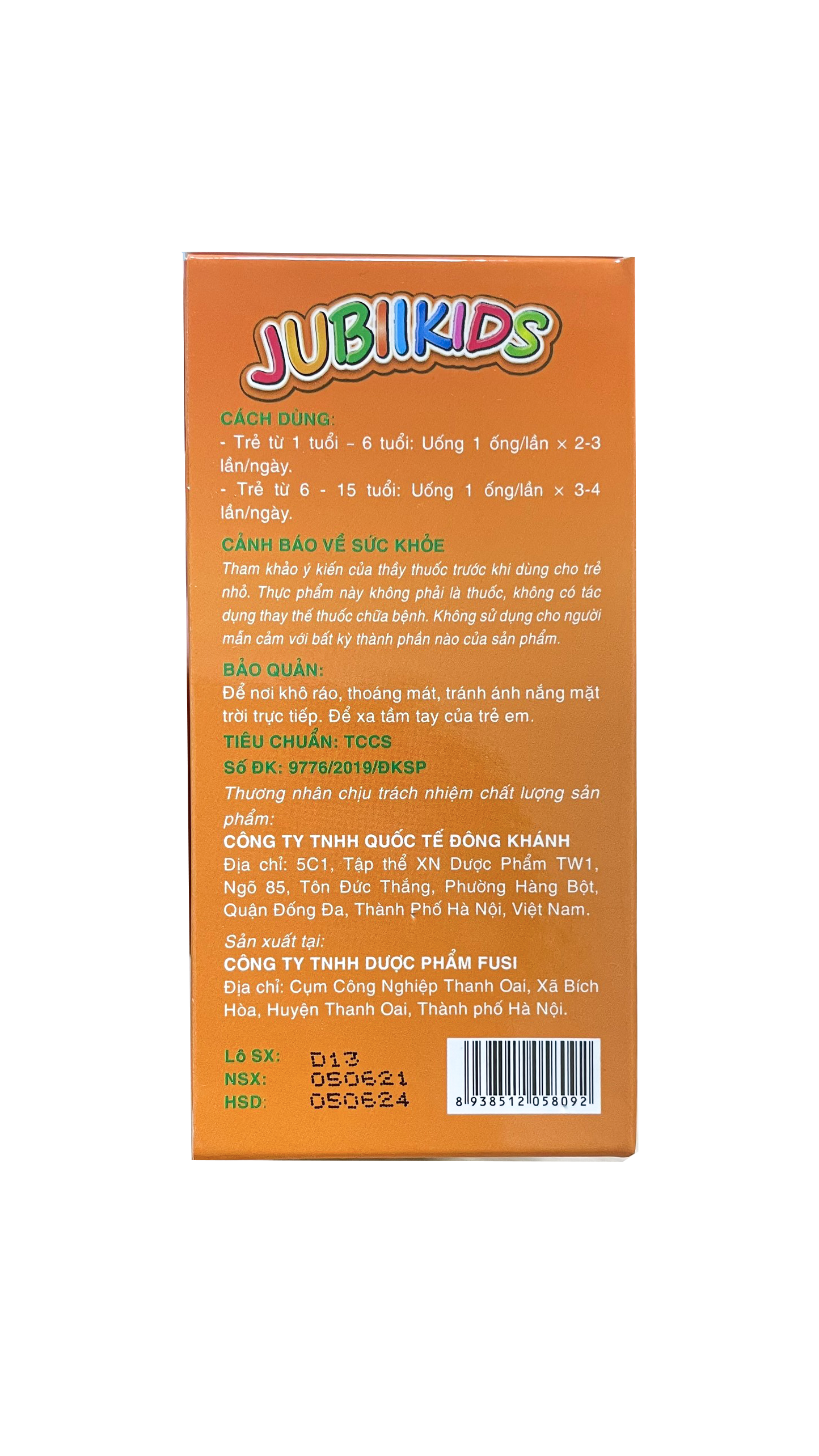 Ống Uống Giúp Bé Ăn Ngon Miệng Tiêu Hóa Tốt JubiiKids