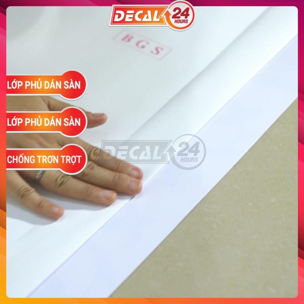 Decal KEO XÁM Dán Sàn Chuyên Dụng, Kích thước 120x60cm, Họa Tiết Gạch Bông Chống Trầy Xước, Chống Thấm Nước, DDS-087