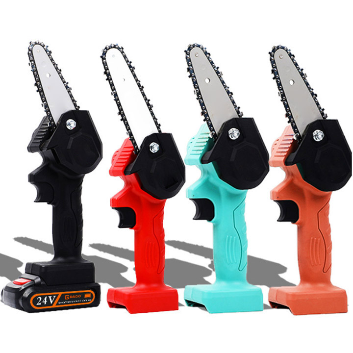 Máy cưa xích cầm tay dùng pin sạc 21V, lưỡi cưa loại 4 inch