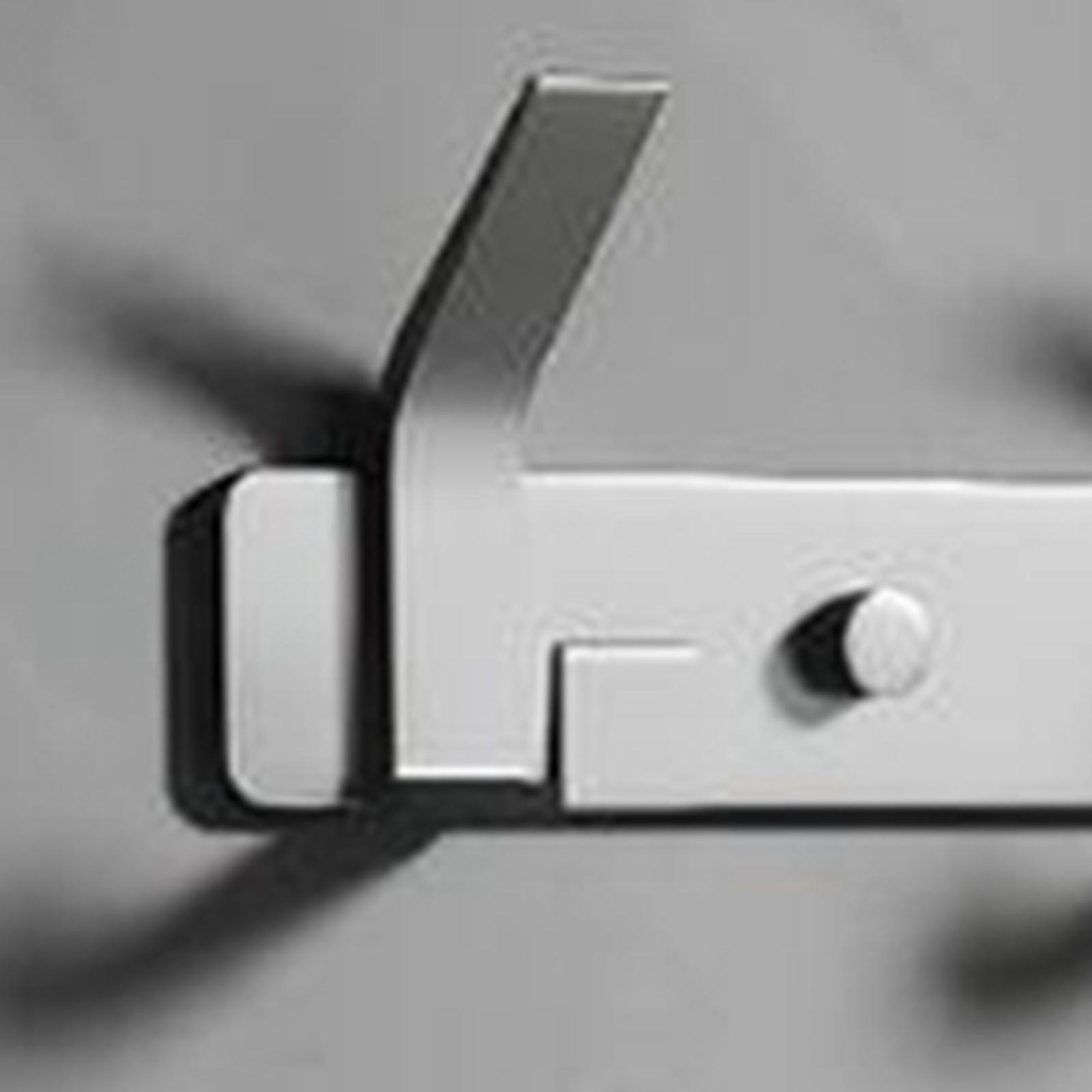 Clothes Wall Rack with 8 Hooks Aluminum Coat Hook Rail for Entryway Hat Coat