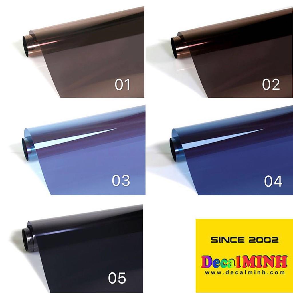 Decal phim màu cách nhiệt chống nắng UV hiệu quả dán kính cửa, ô tô