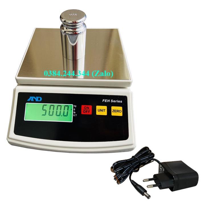 Cân điện tử nhà bếp AND FEH 6kg/1g, sản phẩm dùng để định lượng thành phần thức ăn, cafe, nguyên liệu