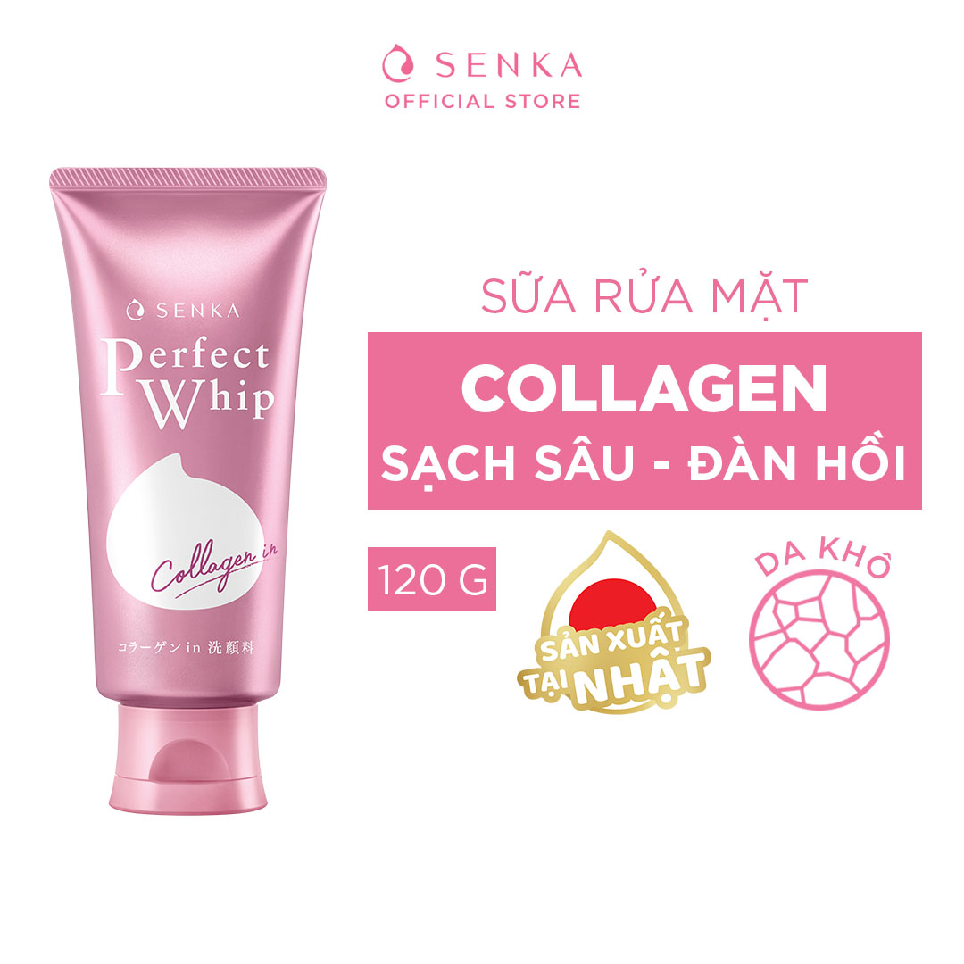 Sữa Rửa Mặt Ẩm Mịn Và Săn Chắc Da Senka Perfect Whip Collagen In 14839 (120g)