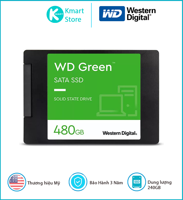 Ổ cứng SSD WD 480GB 2.5 inch SATA 3 - Hàng chính hãng FPT phân phối