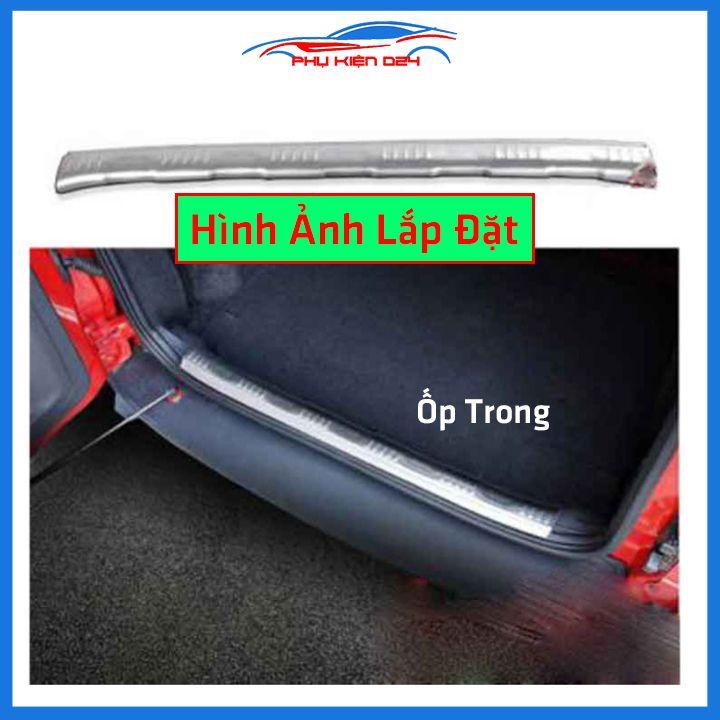 Ốp chống trầy cốp Ecosport 2018-2019-2020-2021 inox sáng bóng bảo vệ xe chống va đập