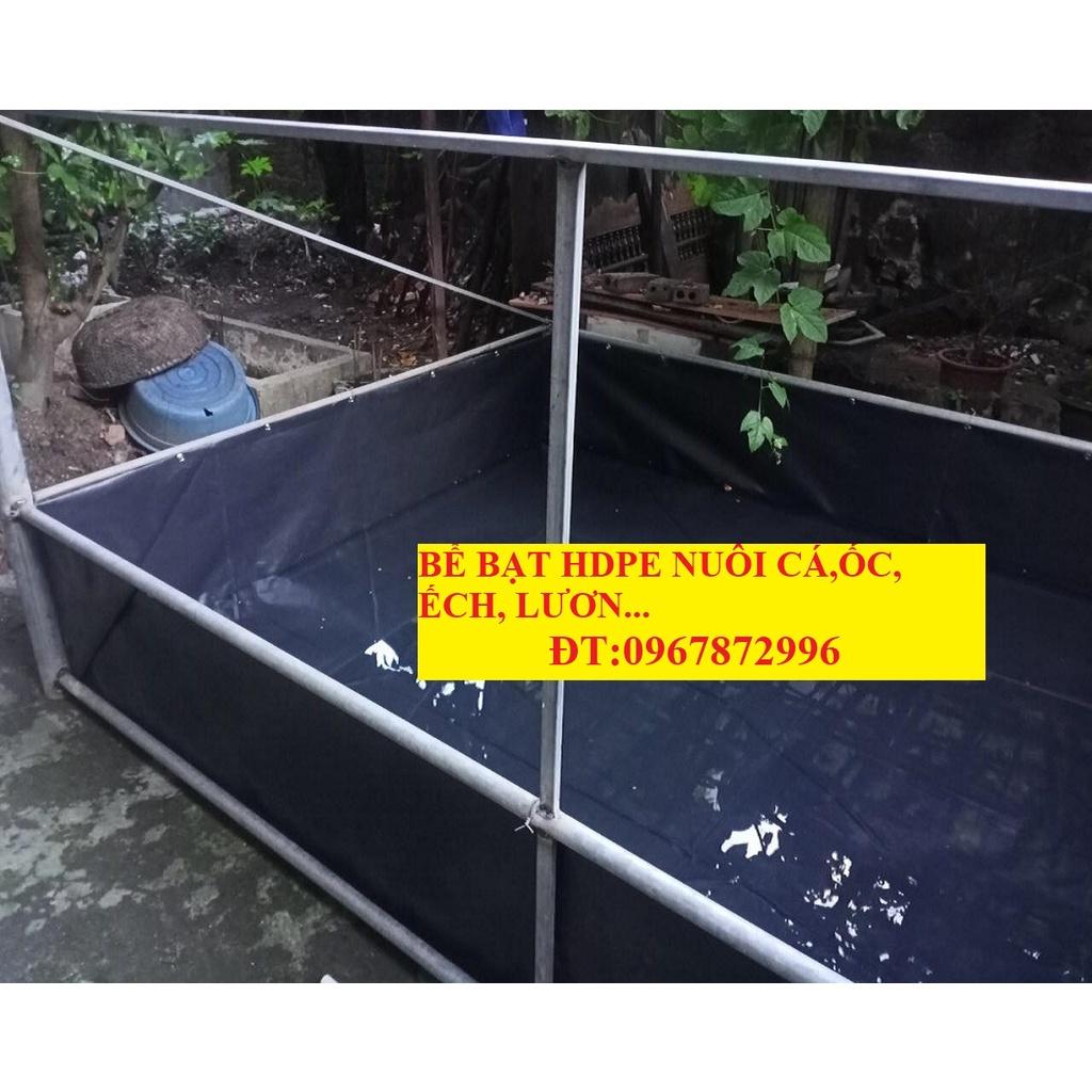 Bể Bạt HDPE kt 5x2x1m nuôi cá, ốc, lươn, trồng sen,..