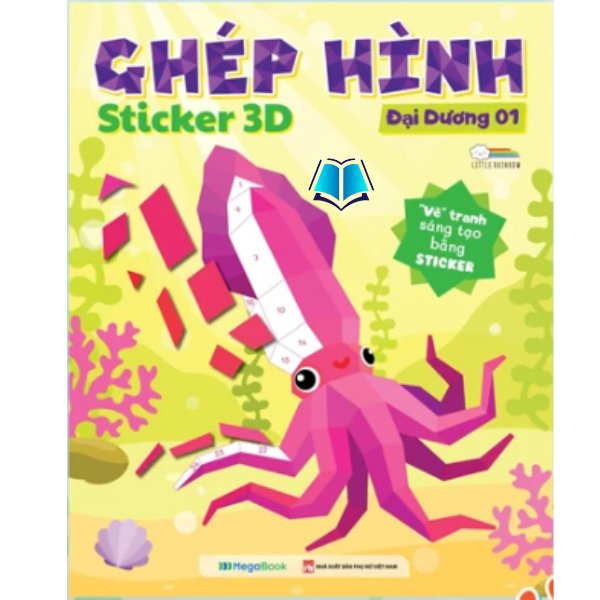 Sách - Ghép Hình Sticker 3D - Chủ Đề Đại Dương 3 cuốn