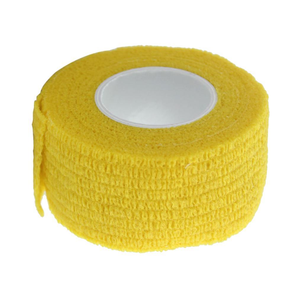 2 Pieces First Aid Ankle Finger Self Adhesive Bandage Gauze Tape Roll 1 Inch