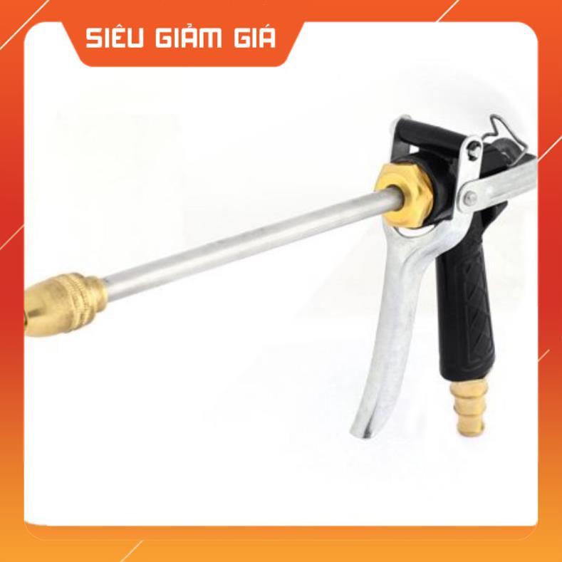 Bộ dây vòi xịt nước rửa xe, tưới cây . tăng áp 3 lần, loại 7m, 10m 206318 đầu đồng,cút,nối nhựa đen+ tặng mở chai