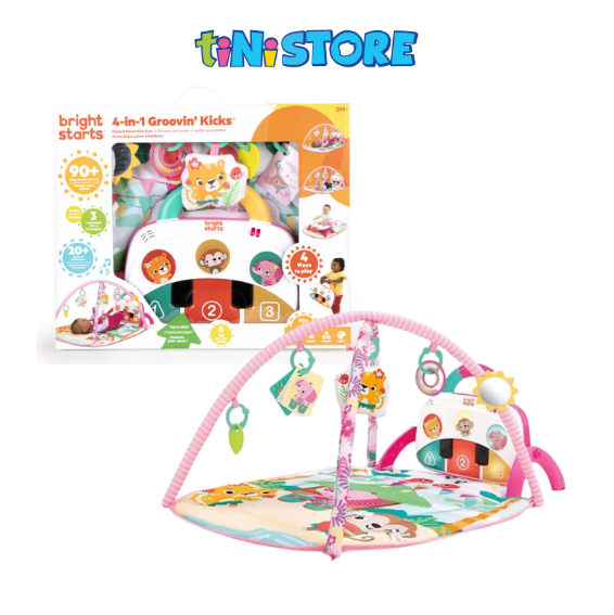 tiNiStore-Đồ chơi thảm nằm chơi họa tiết hoa lá 4 trong 1 Bright Starts 12829