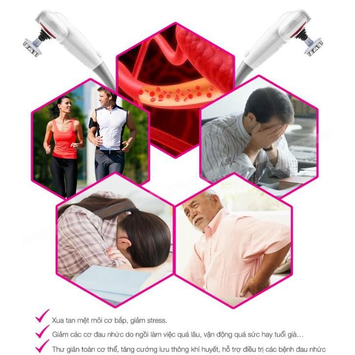 Máy massage cầm tay 7 đầu với 7 chức năng