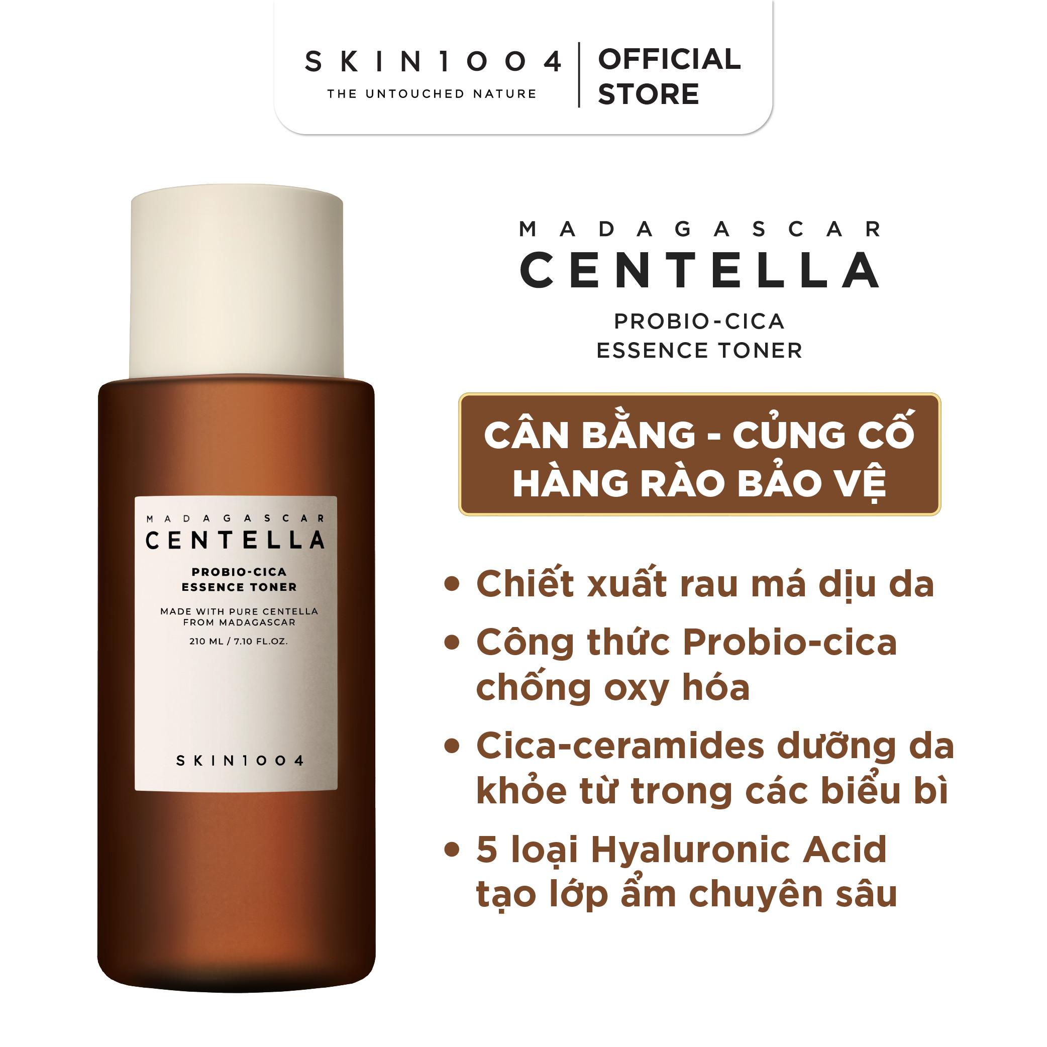 Skin1004 Nước hoa hồng Madagascar Centella Probio-Cica Essence Toner 210ml