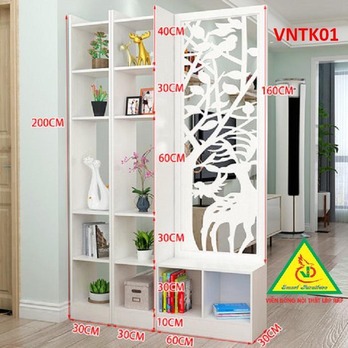 Vách ngăn tủ kệ VNTK01- Nội thất lắp ráp Viendong Adv