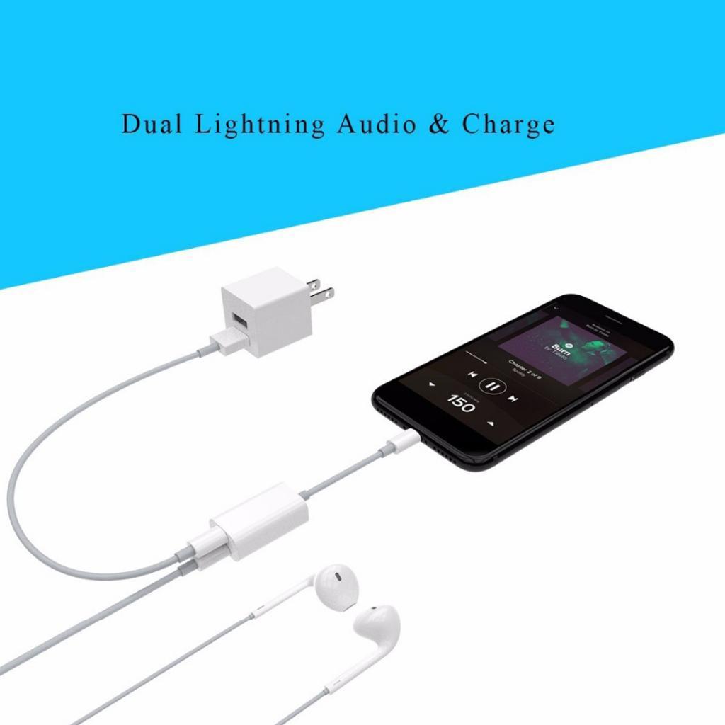 3-7pack Splitter Adapter Dual Headphone Audio and Charge Cable for 7 8