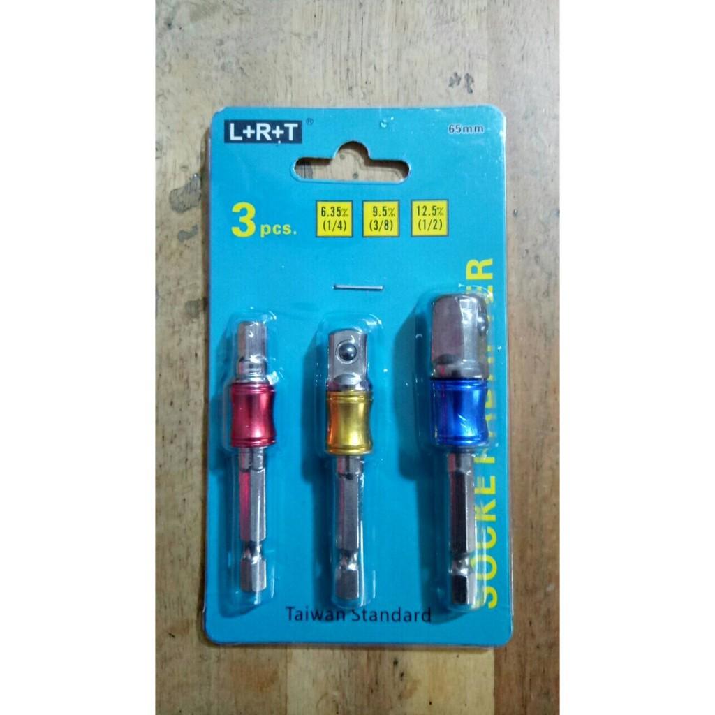 1/2, 1/4, 3/8&quot; Bộ khớp nối đầu tuýp đuôi lục giác L+R+T