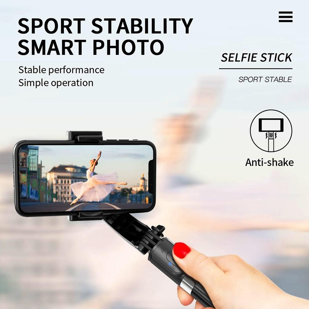 Chân máy Gimbal L08 chụp ảnh tự sướng BT4.0 không dây hợp kim nhôm có thể gập lại