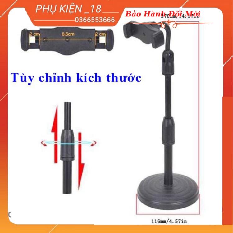 Giá Đỡ Điện Thoại livestream xem video Ổn Định Xoay 360 Độ dùng để Quay Phim Ghi Hình Đa Dụng