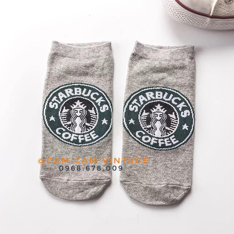 TẤT VỚ ULZZANG TẤT UNISEX CỔ NGẮN STARBUCKS