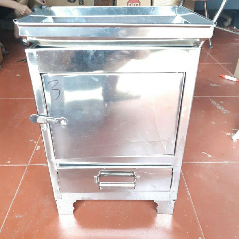 Thùng hóa vàng mã, lò hóa vàng mã inox kích thước 32x25x68cm cửa 1 cánh