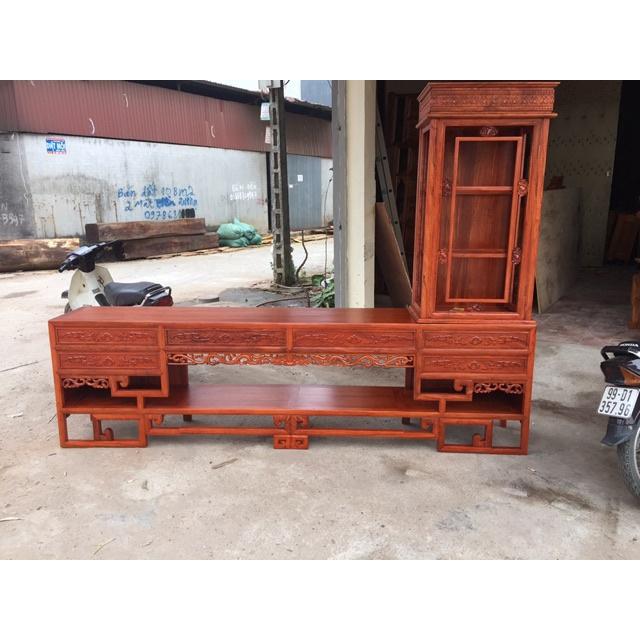 Kệ tivi gỗ hương đá