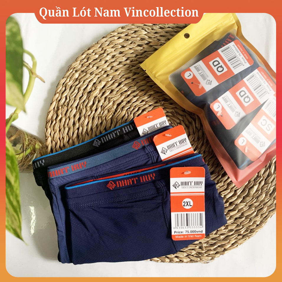 |Combo 7| Quần Lót Nam Đùi Nhật Huy Vải Thông Hơi Kim Lạnh Cao Cấp Sịp Đùi Nam Quần ship nam đẹp đùi combo thun lạnh sexy cao cấp nhỏ - Quần Lót Nam Vincollection