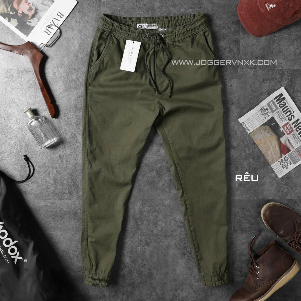 Quần Jogger Bo Gấu, Quần Kaki Nam Nữ Ôm Dáng - Kaki Cao Cấp Za.r