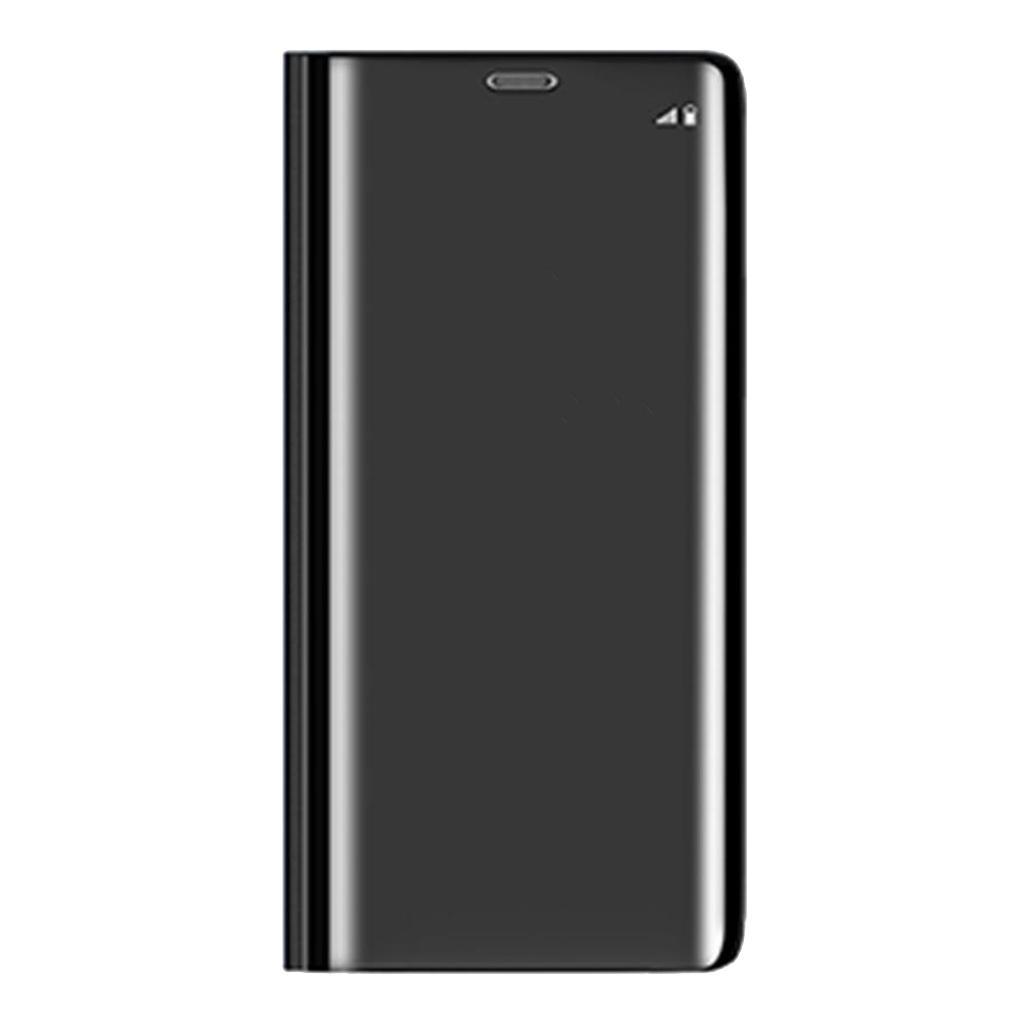Smart Phone Slim Clear Mirror Plating Flip Case Protection with Stand, Compatible for Apple iPhone X