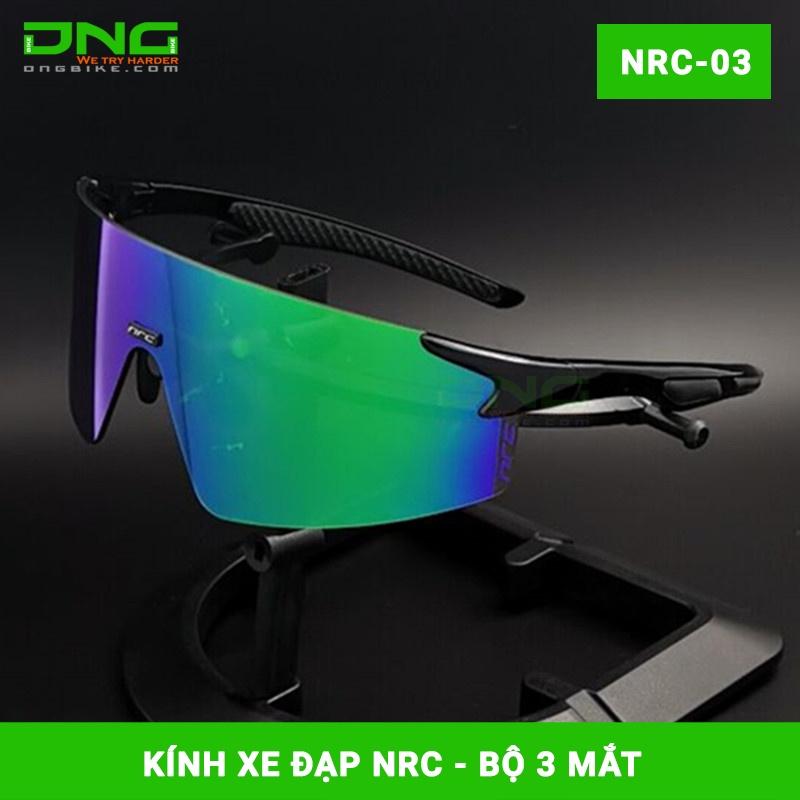 Kính xe đạp thể thao NRC bộ 3 mặt