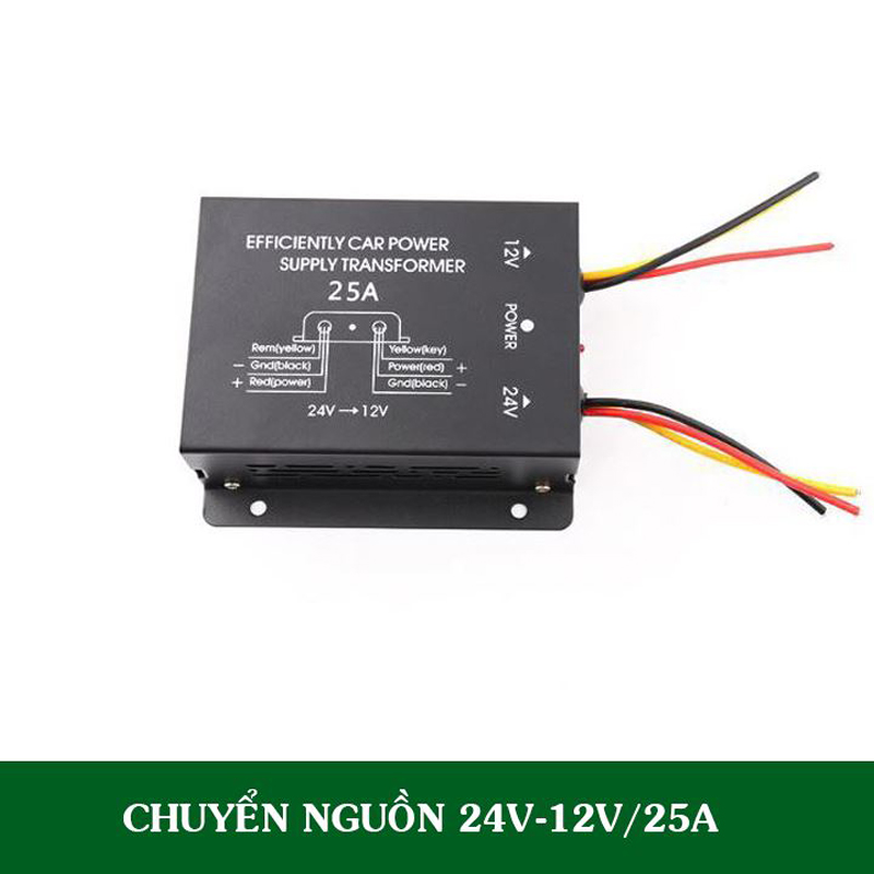 Bộ Chuyển Nguồn 24V Sang 12V, Công Suất 10A/15A/20A/25A/30A