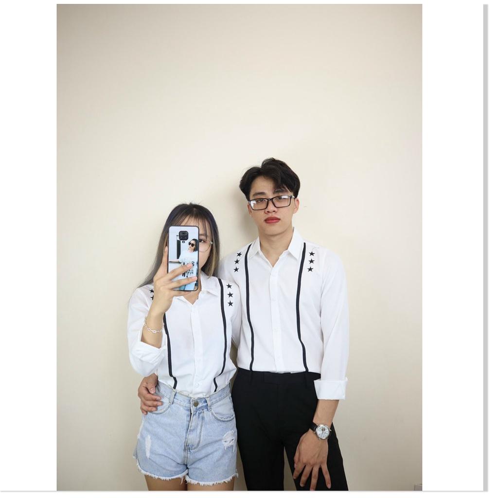 Áo sơ mi in thêu dài tay nam nữ cực đẹp phù hợp phong cách thời thượng MẪU MỚI NHẤT HIỆN NAY