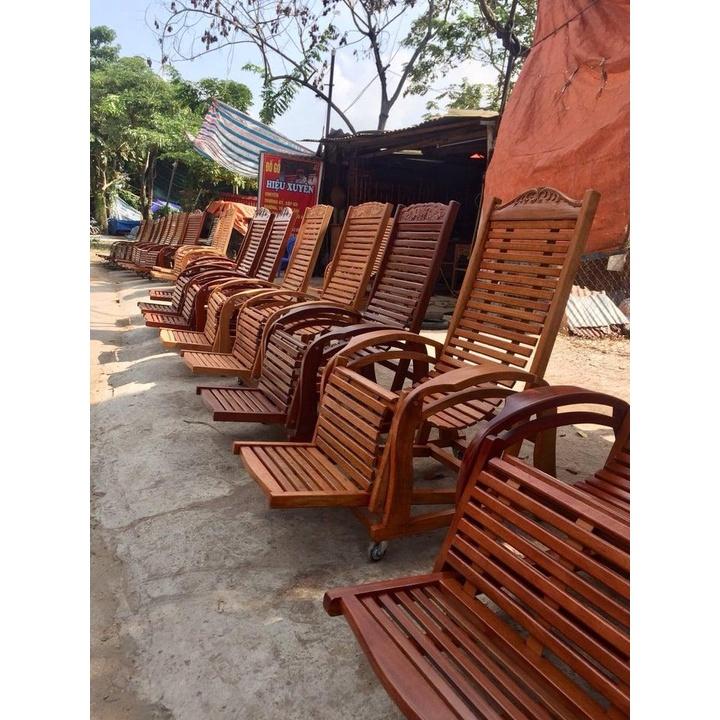 Ghế lười gỗ xoan đào 2 dây