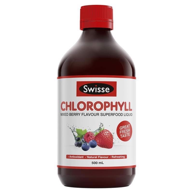 Nước diệp lục cô đặc Swisse Chlorophyll giàu chất chống oxy hóa, tăng cường năng lượng và sức khỏe làn da - Massel Official