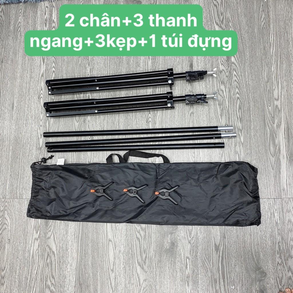 Khung treo phông 2 chân đứng thanh ngang 200x200cm khung treo phông chữ U 2X02