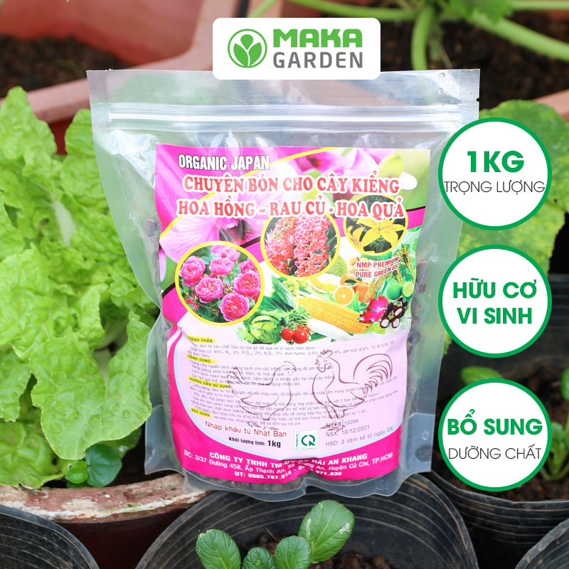 Phân gà hữu cơ Nhật Bản viên nén (1kg)