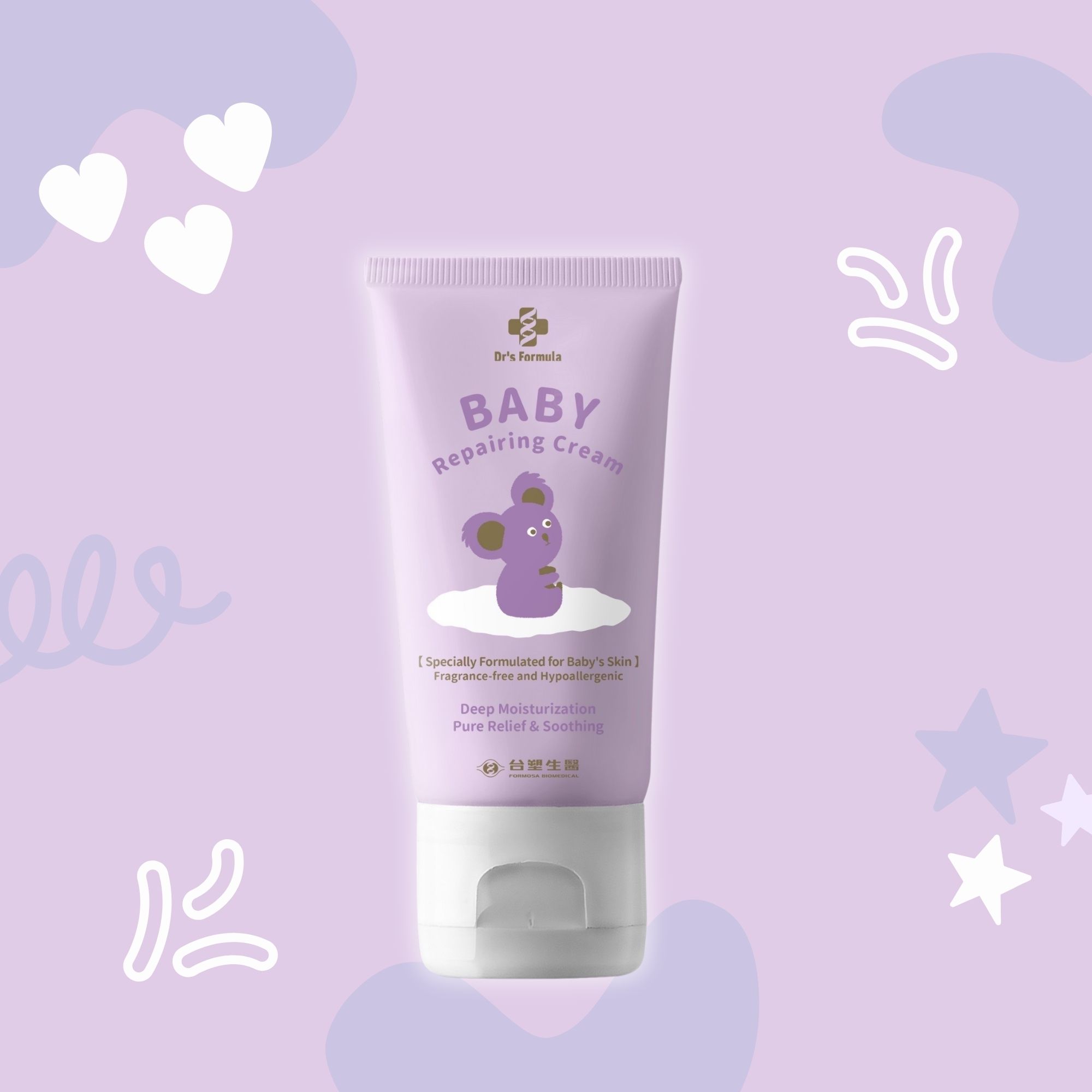 Kem Dưỡng Phục Hồi Da Cho Bé Dr's Formula Baby Repairing Cream 100g