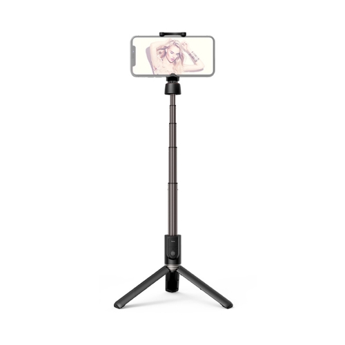 Gậy Tripod Bluetooth xoay 360 độ chụp hình gọn nhẹ tương thích Android, iOS ( Đen)- Hàng chính hãng