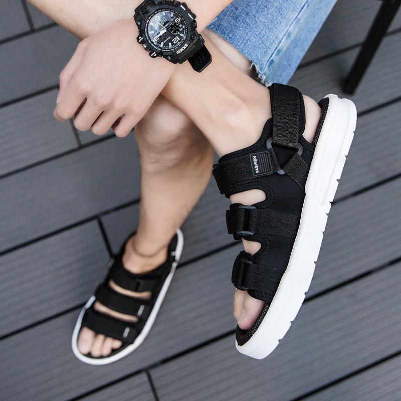 HOT HOT Dép Sandal Nam 3 Quai Dán Unisex Cao Cấp