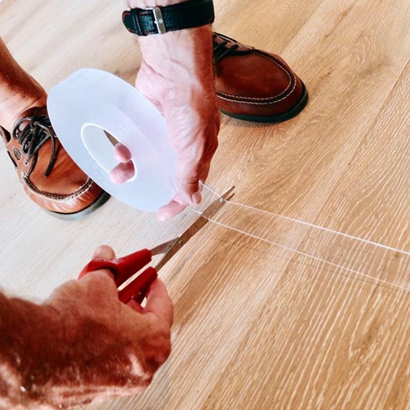 Băng dính trong suốt 2 mặt dán siêu chắc