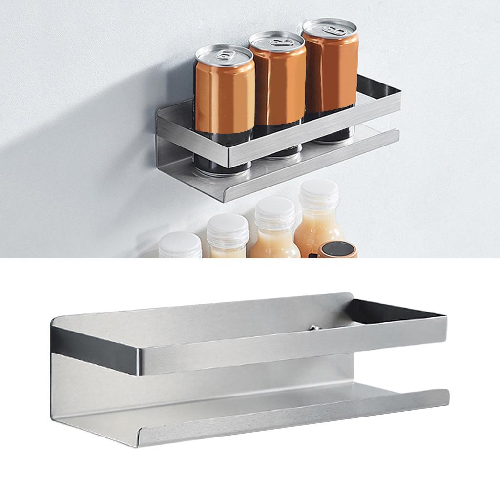 Stainless Steel Spice Jar Bottle Rack Holder For Kitchen Storage Mount