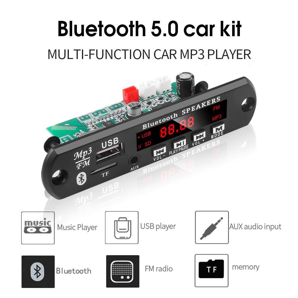 Mô Đun Bảng Mạch Khuếch Đại Âm Thanh Bluetooth Không Dây 12v Mp3 Wma 2x15 / 25w Kèm Điều Khiển Từ Xa