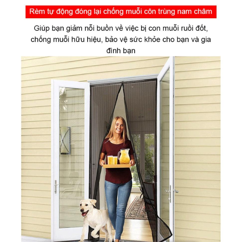 Rèm cửa tự động rèm cửa chống muỗi côn trùng gắn bằng từ tính nam châm -